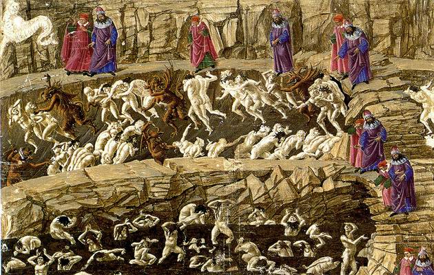 Sandro Botticelli: Isteni színjáték illusztráció